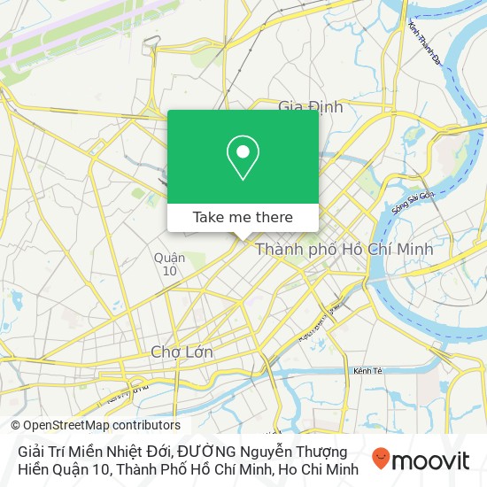 Giải Trí Miền Nhiệt Đới, ĐƯỜNG Nguyễn Thượng Hiền Quận 10, Thành Phố Hồ Chí Minh map