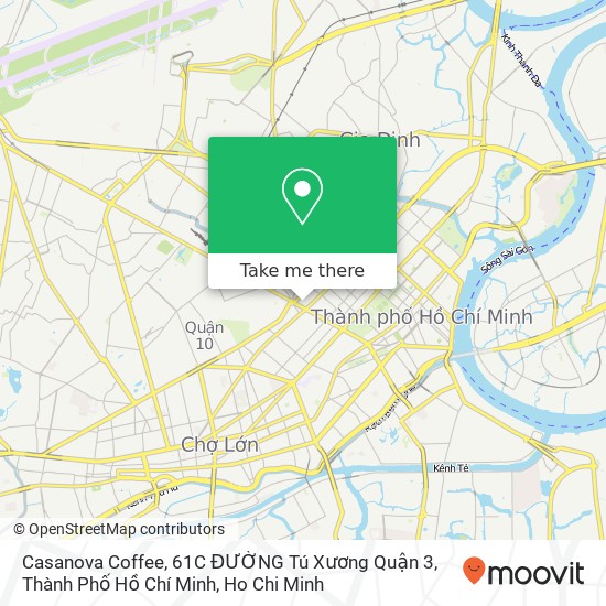 Casanova Coffee, 61C ĐƯỜNG Tú Xương Quận 3, Thành Phố Hồ Chí Minh map