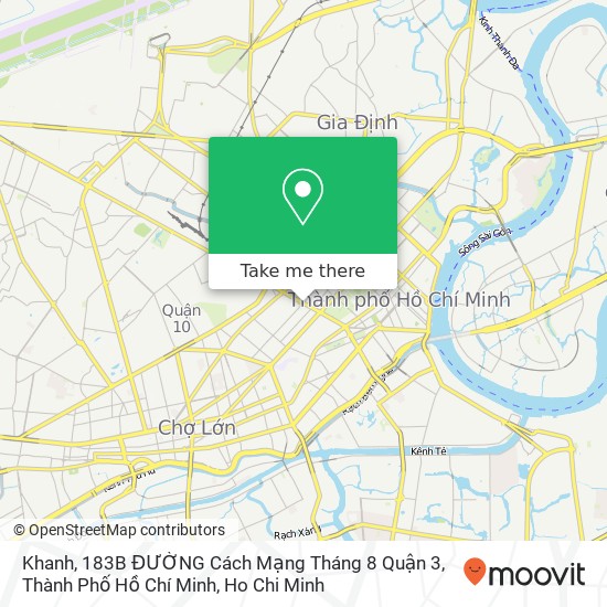 Khanh, 183B ĐƯỜNG Cách Mạng Tháng 8 Quận 3, Thành Phố Hồ Chí Minh map