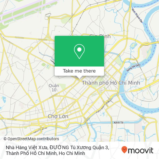Nhà Hàng Việt Xưa, ĐƯỜNG Tú Xương Quận 3, Thành Phố Hồ Chí Minh map