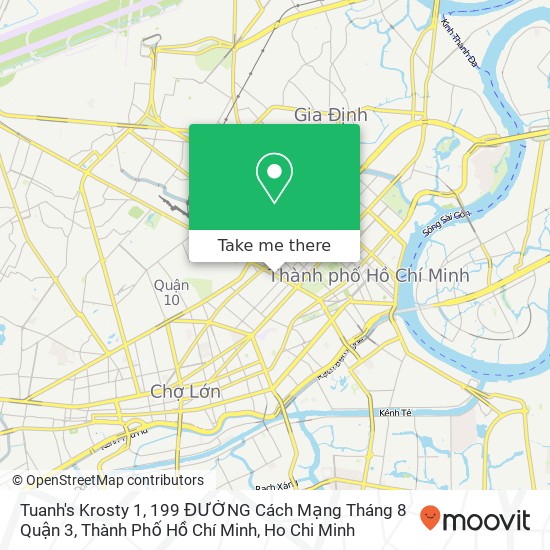 Tuanh's Krosty 1, 199 ĐƯỜNG Cách Mạng Tháng 8 Quận 3, Thành Phố Hồ Chí Minh map