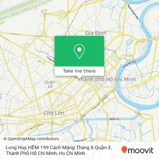 Long Huy, HẺM 199 Cách Mạng Tháng 8 Quận 3, Thành Phố Hồ Chí Minh map