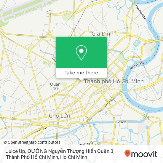 Juice Up, ĐƯỜNG Nguyễn Thượng Hiền Quận 3, Thành Phố Hồ Chí Minh map