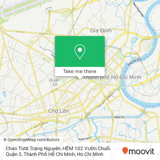 Cháo Tươi Trạng Nguyên, HẺM 102 Vườn Chuối Quận 3, Thành Phố Hồ Chí Minh map