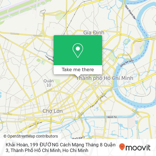 Khải Hoàn, 199 ĐƯỜNG Cách Mạng Tháng 8 Quận 3, Thành Phố Hồ Chí Minh map