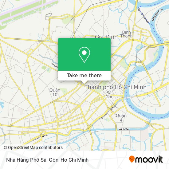 Nhà Hàng Phố Sài Gòn map