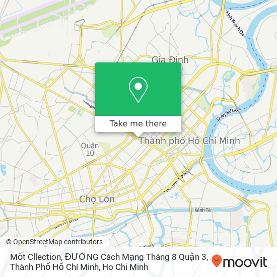 Mốt Cllection, ĐƯỜNG Cách Mạng Tháng 8 Quận 3, Thành Phố Hồ Chí Minh map