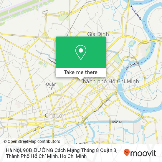 Hà Nội, 90B ĐƯỜNG Cách Mạng Tháng 8 Quận 3, Thành Phố Hồ Chí Minh map
