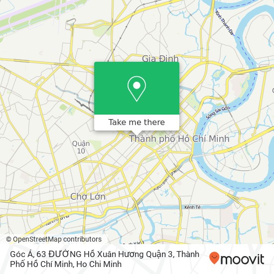 Góc Á, 63 ĐƯỜNG Hồ Xuân Hương Quận 3, Thành Phố Hồ Chí Minh map