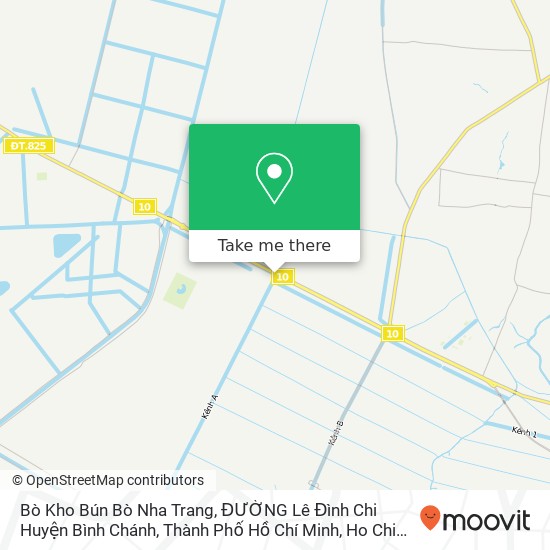 Bò Kho Bún Bò Nha Trang, ĐƯỜNG Lê Đình Chi Huyện Bình Chánh, Thành Phố Hồ Chí Minh map