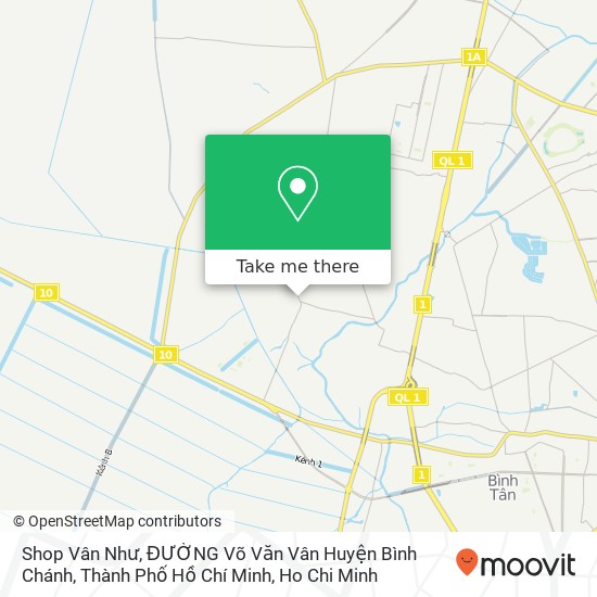 Shop Vân Như, ĐƯỜNG Võ Văn Vân Huyện Bình Chánh, Thành Phố Hồ Chí Minh map
