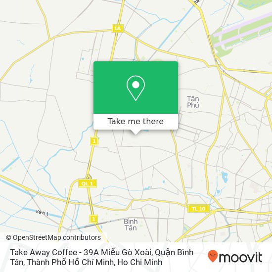 Take Away Coffee - 39A Miếu Gò Xoài, Quận Bình Tân, Thành Phố Hồ Chí Minh map