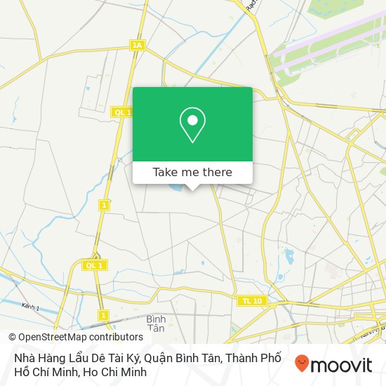 Nhà Hàng Lẩu Dê Tài Ký, Quận Bình Tân, Thành Phố Hồ Chí Minh map