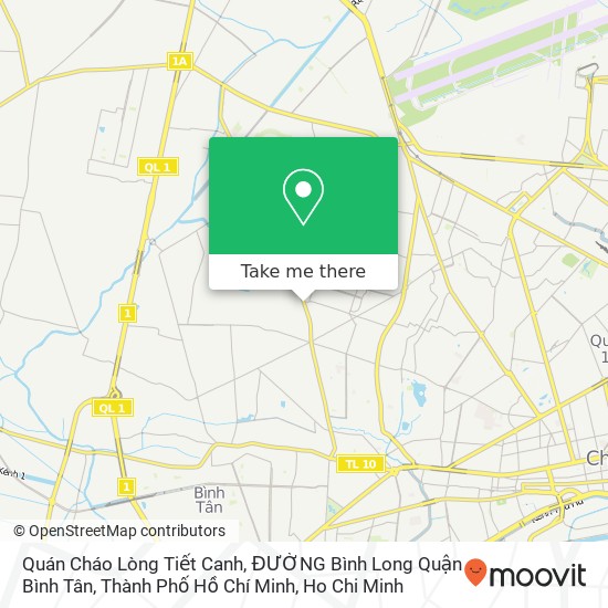 Quán Cháo Lòng Tiết Canh, ĐƯỜNG Bình Long Quận Bình Tân, Thành Phố Hồ Chí Minh map