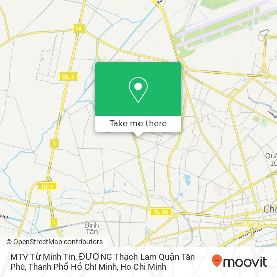 MTV Từ Minh Tín, ĐƯỜNG Thạch Lam Quận Tân Phú, Thành Phố Hồ Chí Minh map