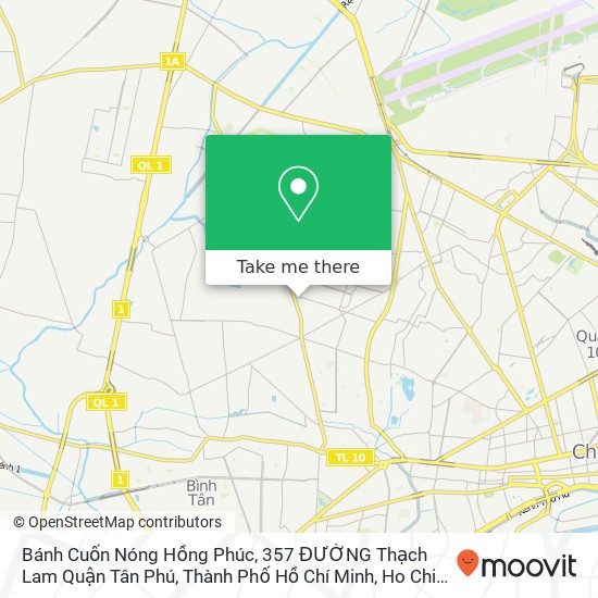 Bánh Cuốn Nóng Hồng Phúc, 357 ĐƯỜNG Thạch Lam Quận Tân Phú, Thành Phố Hồ Chí Minh map