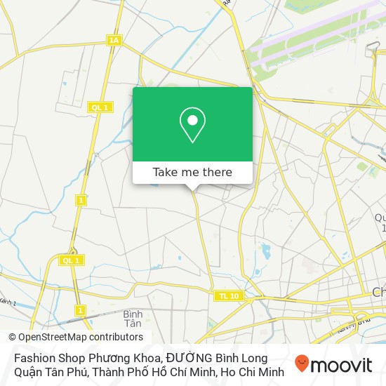 Fashion Shop Phương Khoa, ĐƯỜNG Bình Long Quận Tân Phú, Thành Phố Hồ Chí Minh map