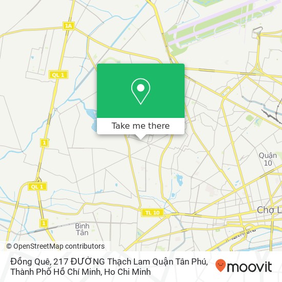 Đồng Quê, 217 ĐƯỜNG Thạch Lam Quận Tân Phú, Thành Phố Hồ Chí Minh map