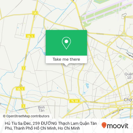 Hủ Tíu Sa Đéc, 259 ĐƯỜNG Thạch Lam Quận Tân Phú, Thành Phố Hồ Chí Minh map