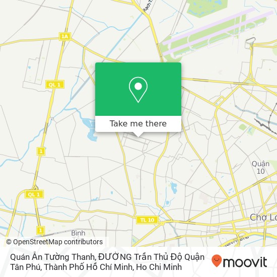 Quán Ăn Tường Thanh, ĐƯỜNG Trần Thủ Độ Quận Tân Phú, Thành Phố Hồ Chí Minh map