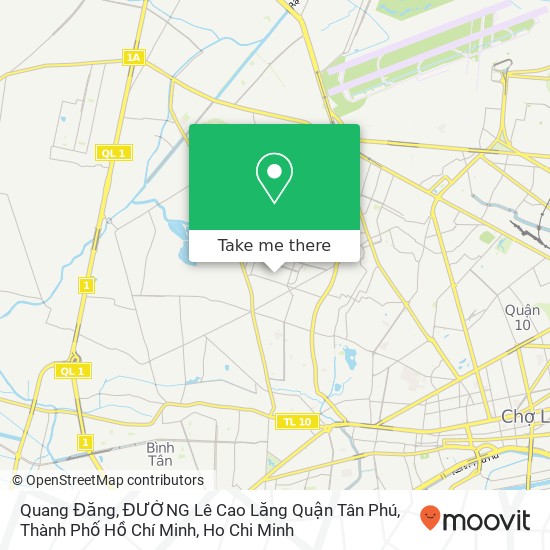 Quang Đăng, ĐƯỜNG Lê Cao Lăng Quận Tân Phú, Thành Phố Hồ Chí Minh map