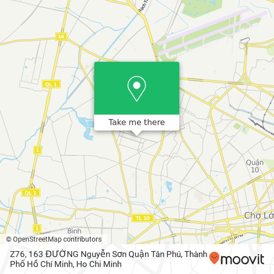 Z76, 163 ĐƯỜNG Nguyễn Sơn Quận Tân Phú, Thành Phố Hồ Chí Minh map