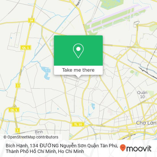 Bích Hạnh, 134 ĐƯỜNG Nguyễn Sơn Quận Tân Phú, Thành Phố Hồ Chí Minh map