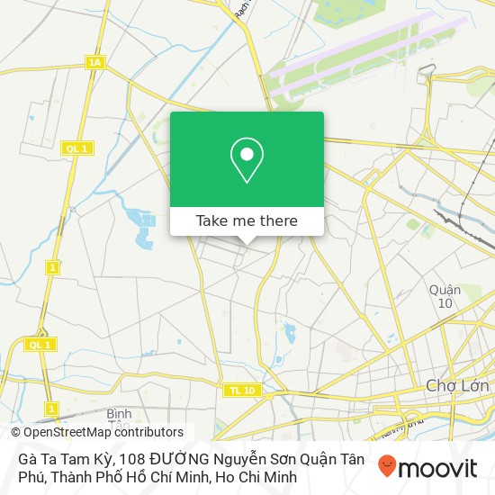 Gà Ta Tam Kỳ, 108 ĐƯỜNG Nguyễn Sơn Quận Tân Phú, Thành Phố Hồ Chí Minh map