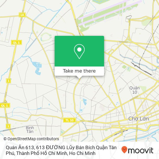 Quán Ăn 613, 613 ĐƯỜNG Lũy Bán Bích Quận Tân Phú, Thành Phố Hồ Chí Minh map