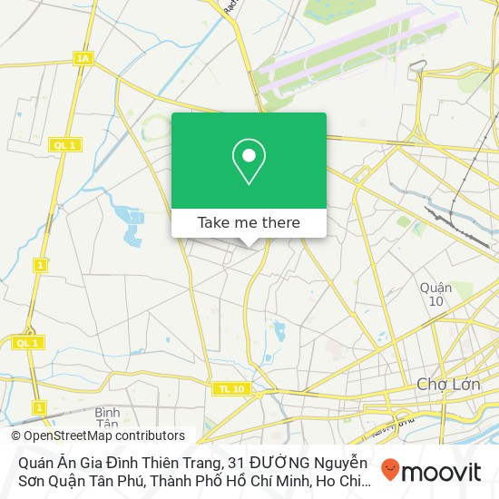 Quán Ăn Gia Đình Thiên Trang, 31 ĐƯỜNG Nguyễn Sơn Quận Tân Phú, Thành Phố Hồ Chí Minh map