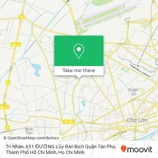 Trí Nhân, 651 ĐƯỜNG Lũy Bán Bích Quận Tân Phú, Thành Phố Hồ Chí Minh map