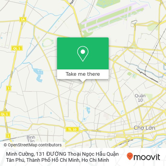 Minh Cường, 131 ĐƯỜNG Thoại Ngọc Hầu Quận Tân Phú, Thành Phố Hồ Chí Minh map