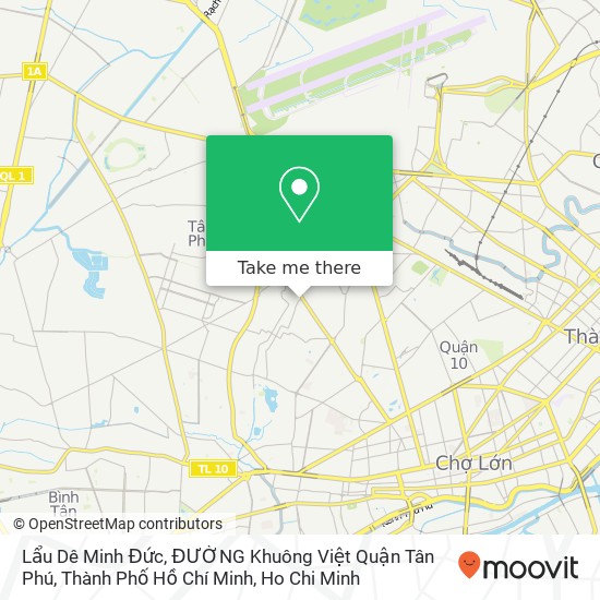 Lẩu Dê Minh Đức, ĐƯỜNG Khuông Việt Quận Tân Phú, Thành Phố Hồ Chí Minh map