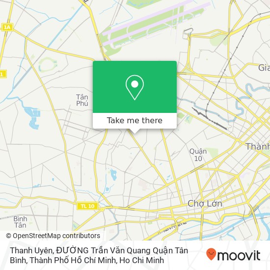 Thanh Uyên, ĐƯỜNG Trần Văn Quang Quận Tân Bình, Thành Phố Hồ Chí Minh map