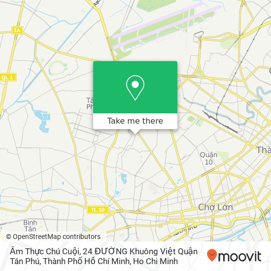 Ẩm Thực Chú Cuội, 24 ĐƯỜNG Khuông Việt Quận Tân Phú, Thành Phố Hồ Chí Minh map