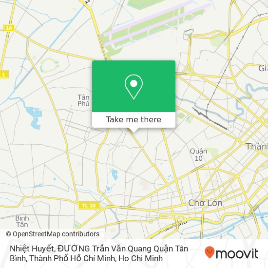 Nhiệt Huyết, ĐƯỜNG Trần Văn Quang Quận Tân Bình, Thành Phố Hồ Chí Minh map