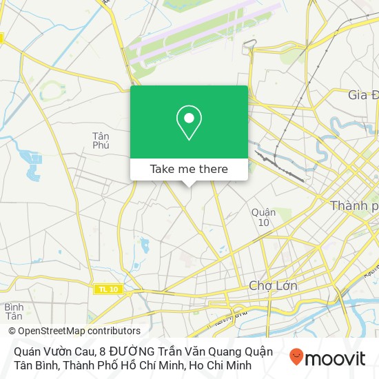 Quán Vườn Cau, 8 ĐƯỜNG Trần Văn Quang Quận Tân Bình, Thành Phố Hồ Chí Minh map