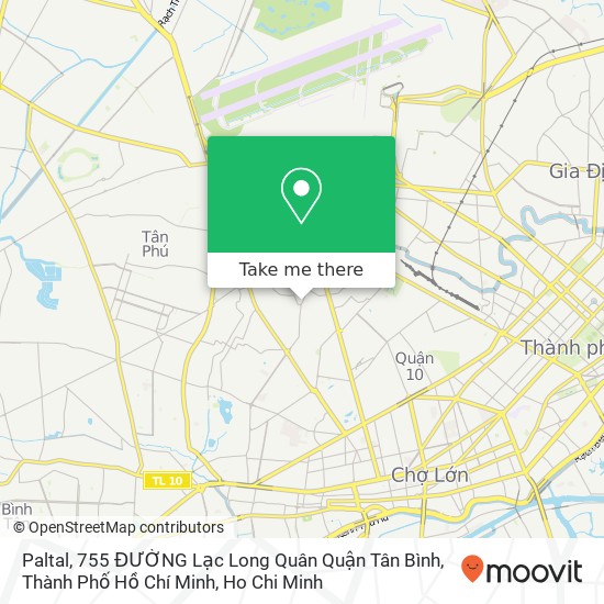 Paltal, 755 ĐƯỜNG Lạc Long Quân Quận Tân Bình, Thành Phố Hồ Chí Minh map