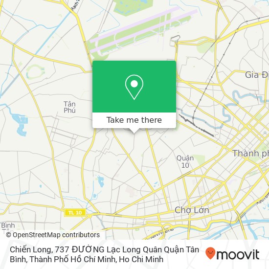 Chiến Long, 737 ĐƯỜNG Lạc Long Quân Quận Tân Bình, Thành Phố Hồ Chí Minh map