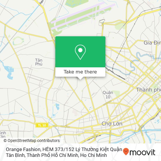 Orange Fashion, HẺM 373 / 152 Lý Thường Kiệt Quận Tân Bình, Thành Phố Hồ Chí Minh map