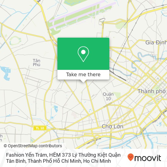 Fashion Yến Trâm, HẺM 373 Lý Thường Kiệt Quận Tân Bình, Thành Phố Hồ Chí Minh map