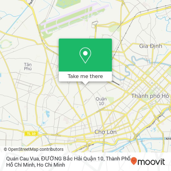 Quán Cau Vua, ĐƯỜNG Bắc Hải Quận 10, Thành Phố Hồ Chí Minh map