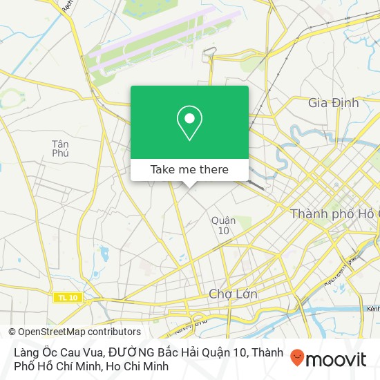 Làng Ốc Cau Vua, ĐƯỜNG Bắc Hải Quận 10, Thành Phố Hồ Chí Minh map