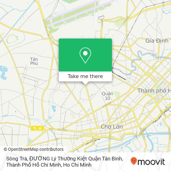 Sông Trà, ĐƯỜNG Lý Thường Kiệt Quận Tân Bình, Thành Phố Hồ Chí Minh map