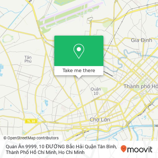 Quán Ăn 9999, 10 ĐƯỜNG Bắc Hải Quận Tân Bình, Thành Phố Hồ Chí Minh map