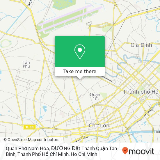 Quán Phở Nam Hòa, ĐƯỜNG Đất Thánh Quận Tân Bình, Thành Phố Hồ Chí Minh map