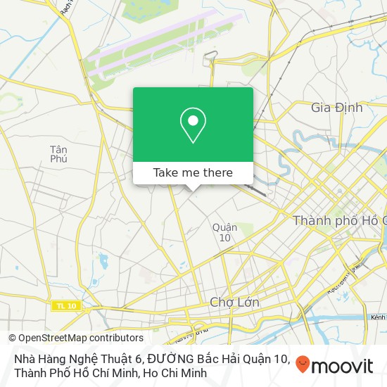 Nhà Hàng Nghệ Thuật 6, ĐƯỜNG Bắc Hải Quận 10, Thành Phố Hồ Chí Minh map