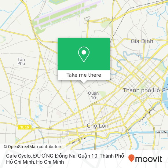 Cafe Cyclo, ĐƯỜNG Đồng Nai Quận 10, Thành Phố Hồ Chí Minh map