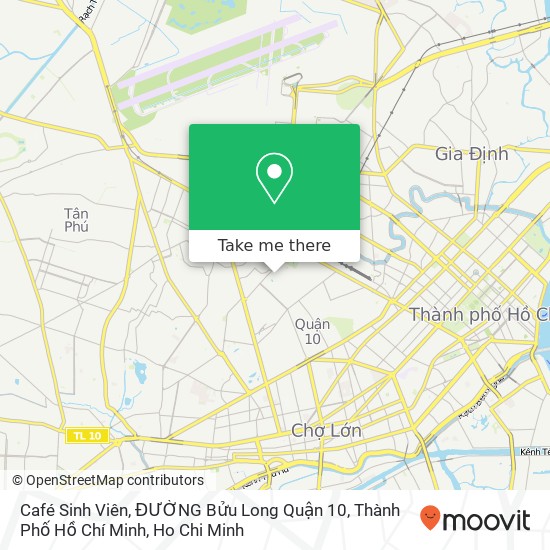 Café Sinh Viên, ĐƯỜNG Bửu Long Quận 10, Thành Phố Hồ Chí Minh map