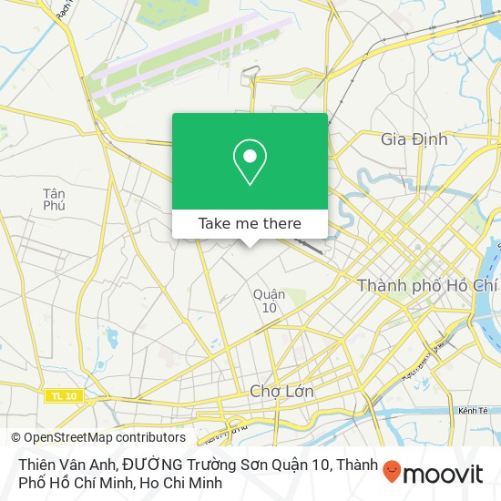 Thiên Vân Anh, ĐƯỜNG Trường Sơn Quận 10, Thành Phố Hồ Chí Minh map